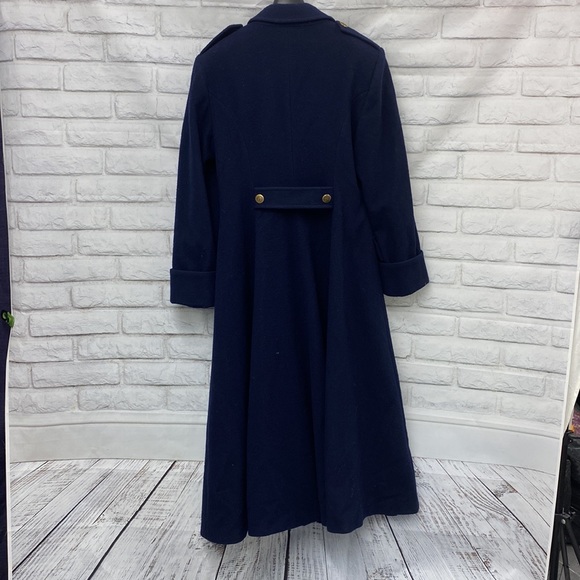 Vintage Double Breasted Military Maxi Coat Women Small Made in Ukraine - Picture 5 of 9